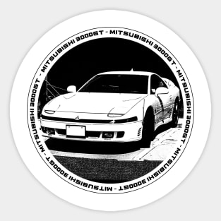 MITSUBISHI 3000GT Black 'N White 4 Sticker